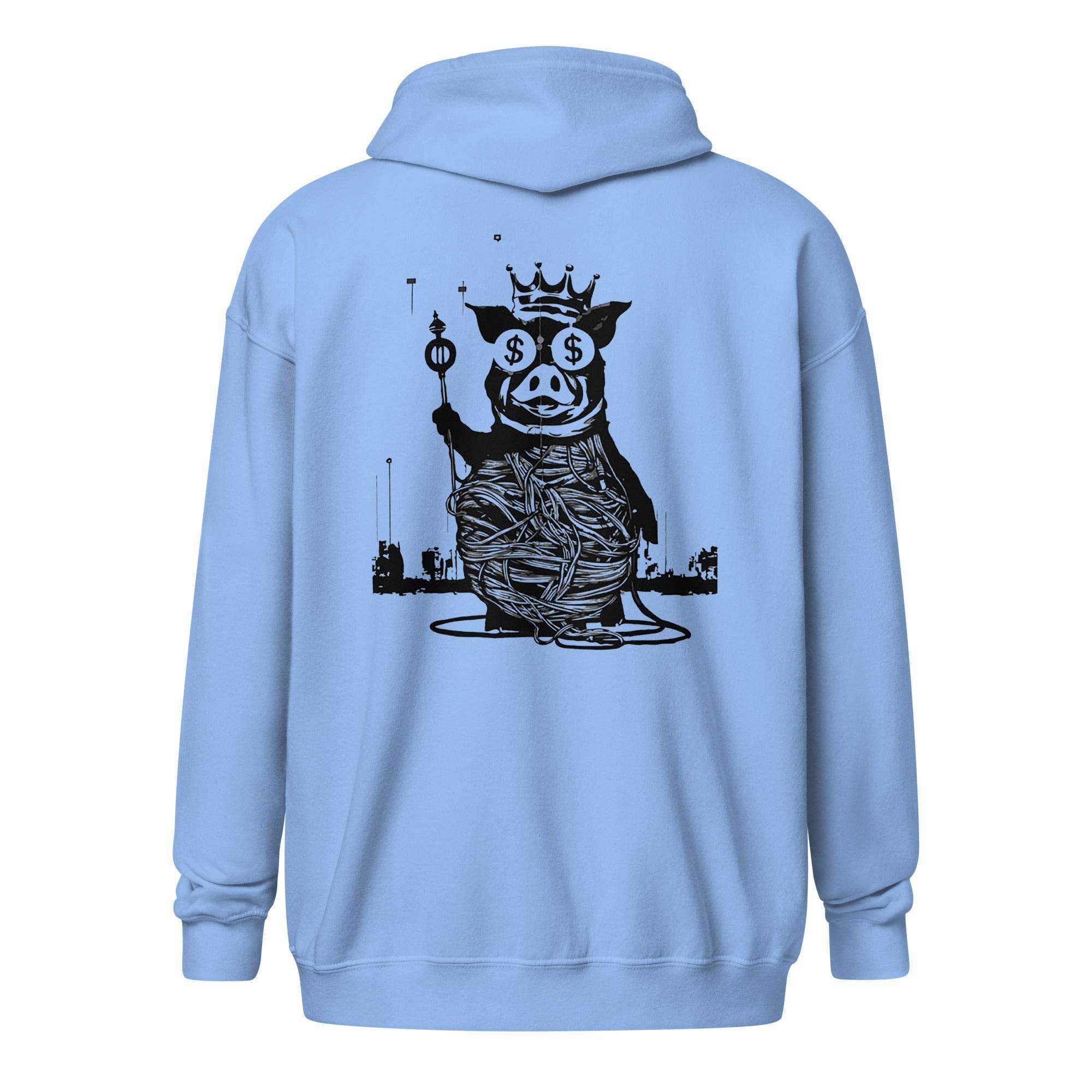 Rich Pig Zip Up Hoodie - InvestmenTees