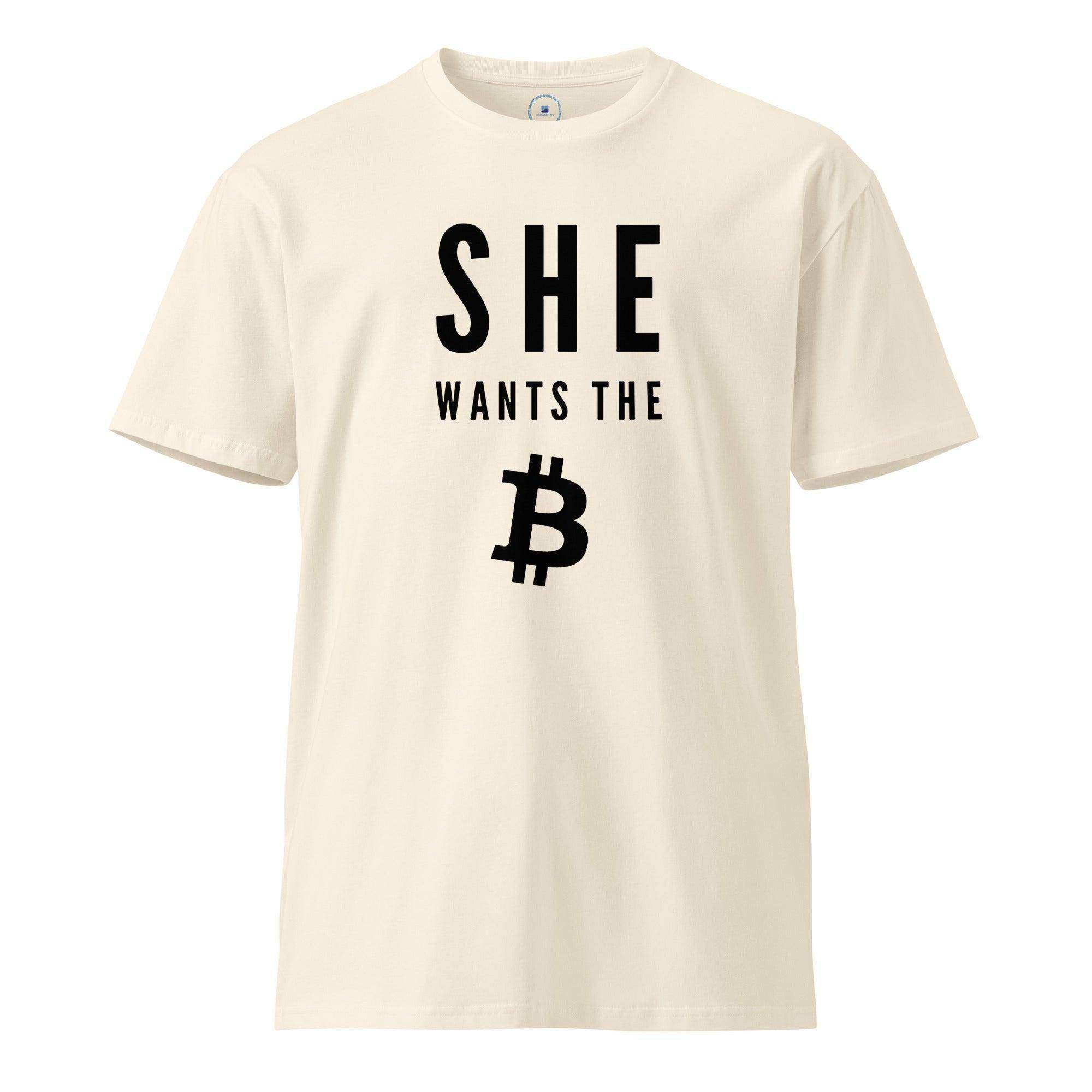 She Wants The Bitcoin T-Shirt - InvestmenTees