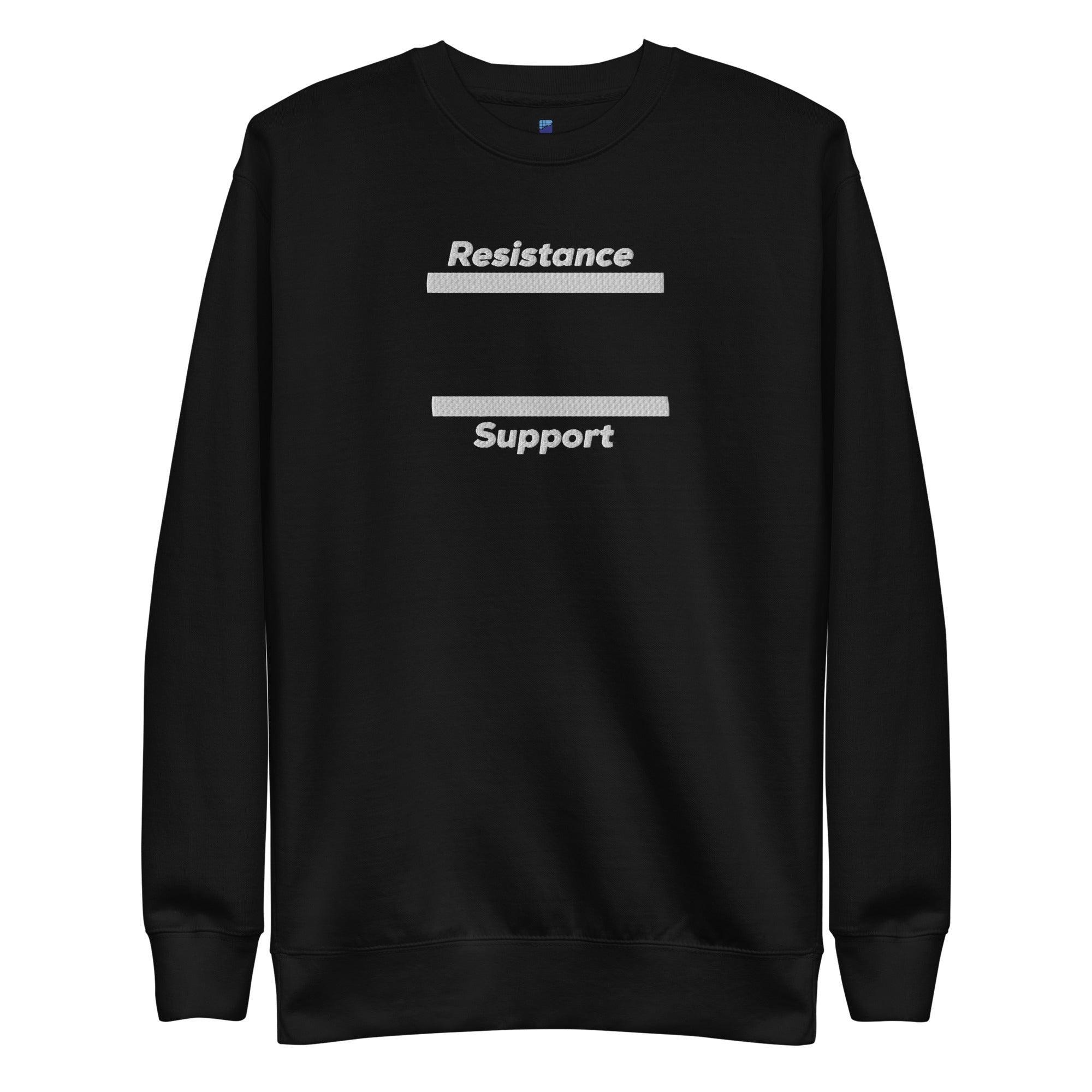 Support & Resistance Sweatshirt - InvestmenTees