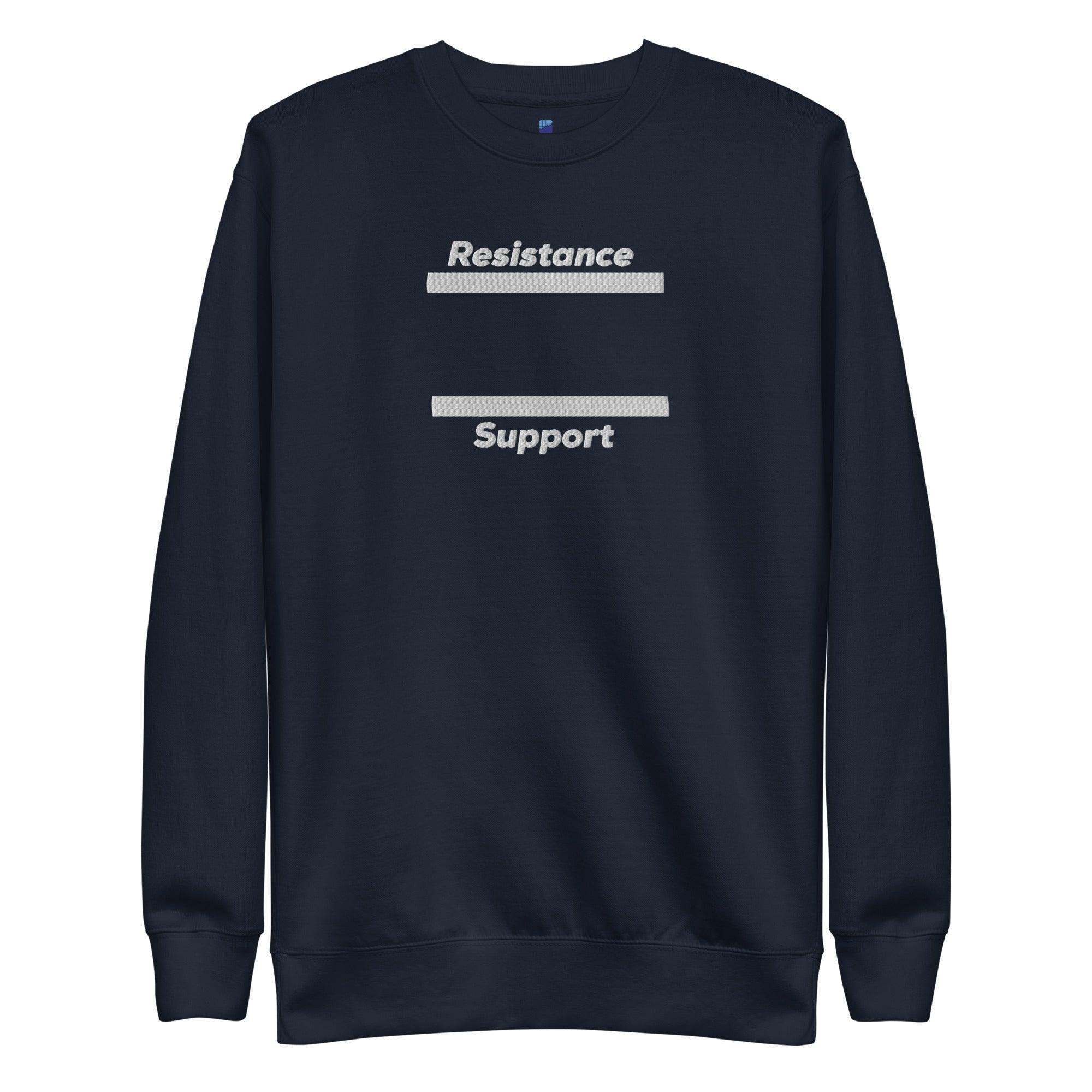 Support & Resistance Sweatshirt - InvestmenTees