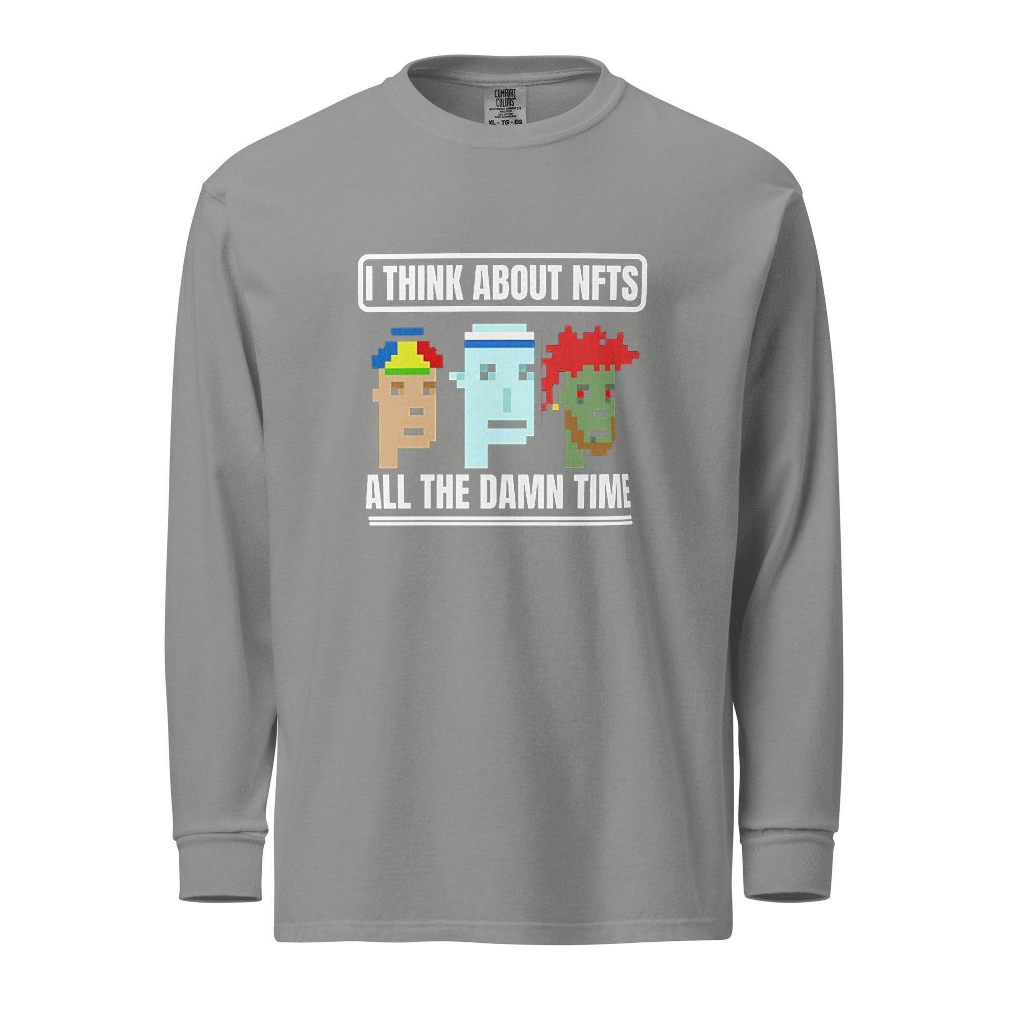 Thinking About NFT's Long Sleeve T-Shirt - InvestmenTees