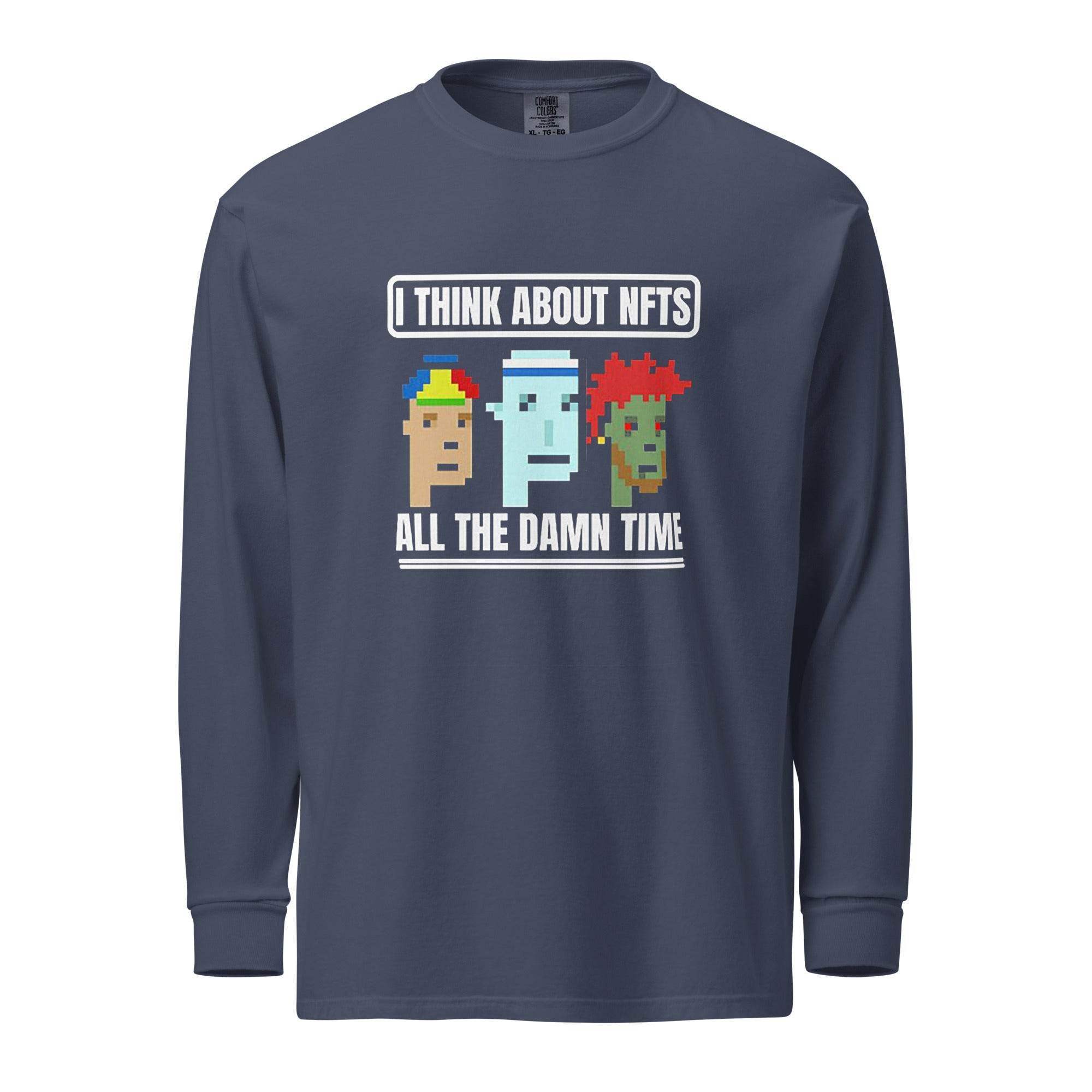 Thinking About NFT's Long Sleeve T-Shirt - InvestmenTees