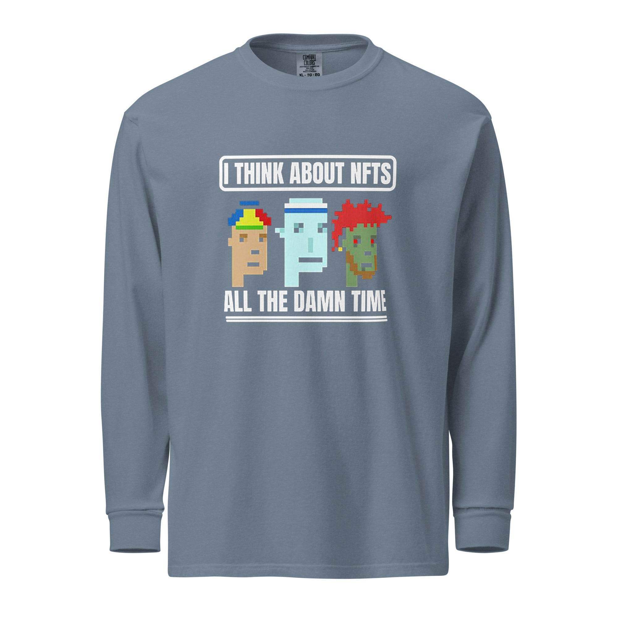 Thinking About NFT's Long Sleeve T-Shirt - InvestmenTees