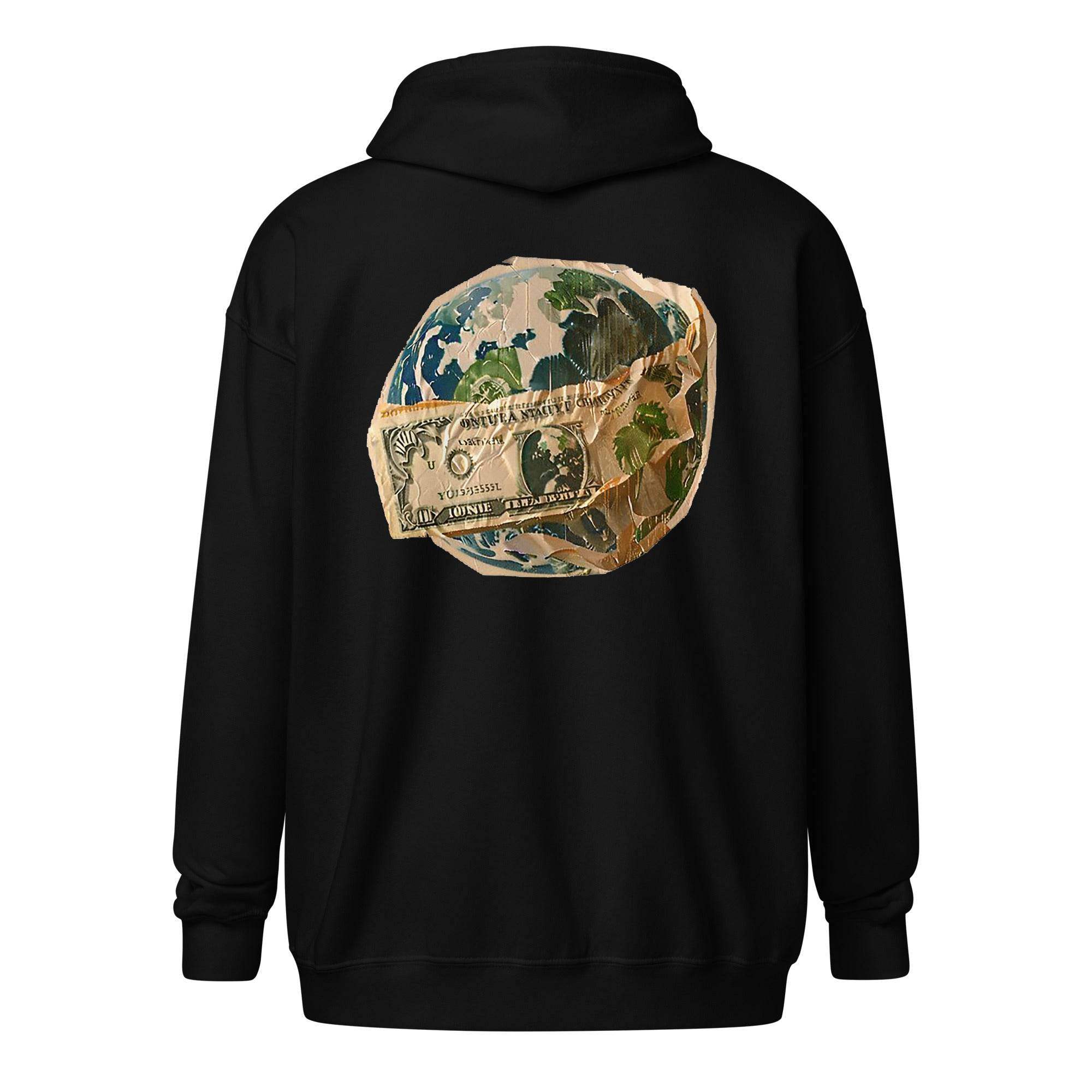 Worlds Reserve Currency Zip Up Hoodie - InvestmenTees