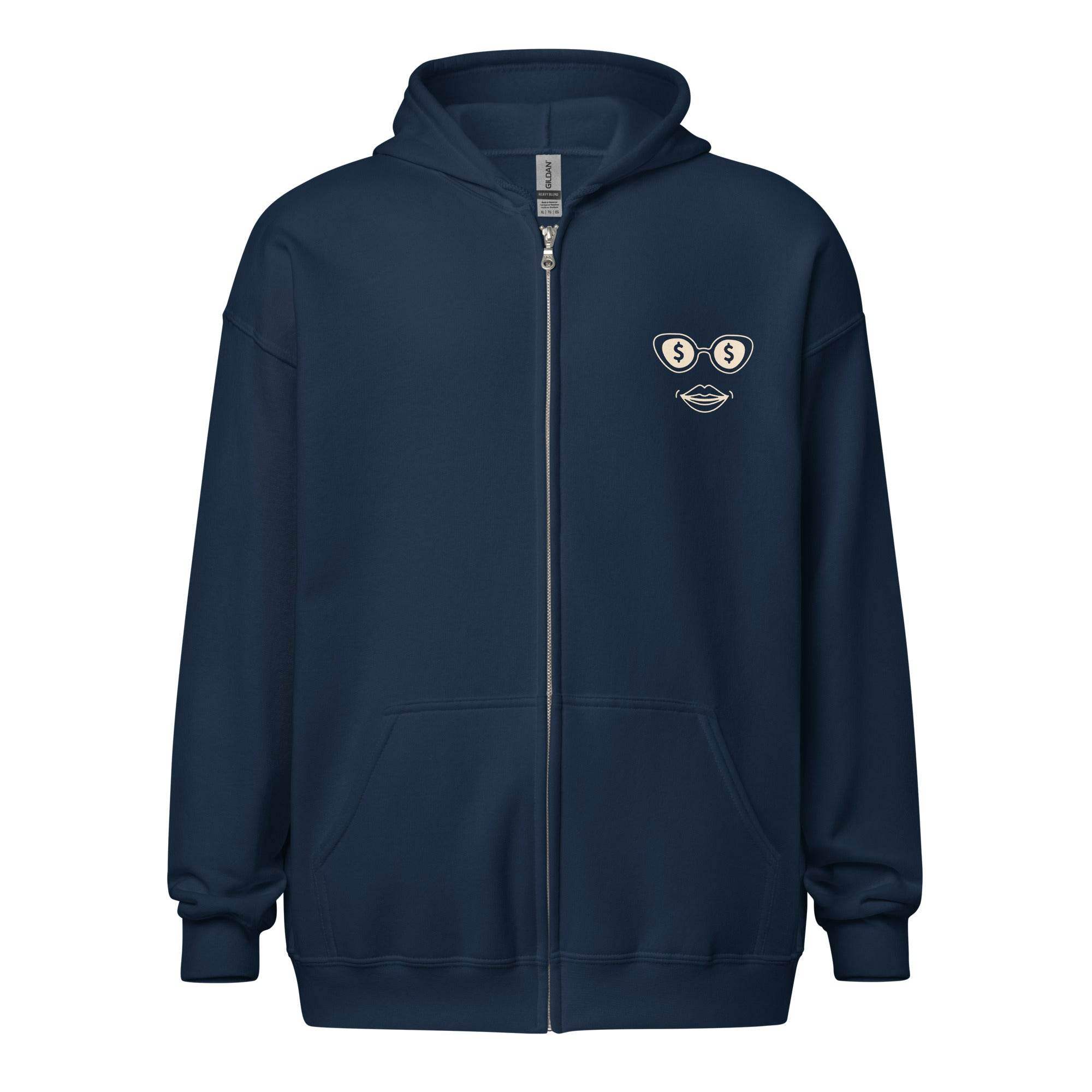 Worlds Reserve Currency Zip Up Hoodie - InvestmenTees